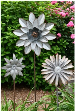 metal garden flowers